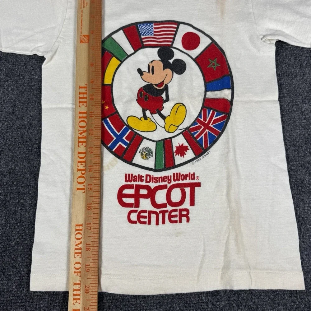 Vintage 1982 Disney Epcot‎ Center Walt Disney World Mickey Mouse Kids T-Shirt